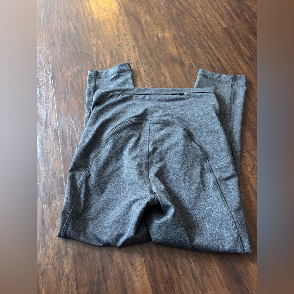 Lululemon Swift Speed High Rise Crop 21" Heathered Black Size 4 - Picture 4 of 5